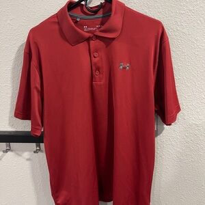 Under Armour Men's Polo Shirt in Bold Red